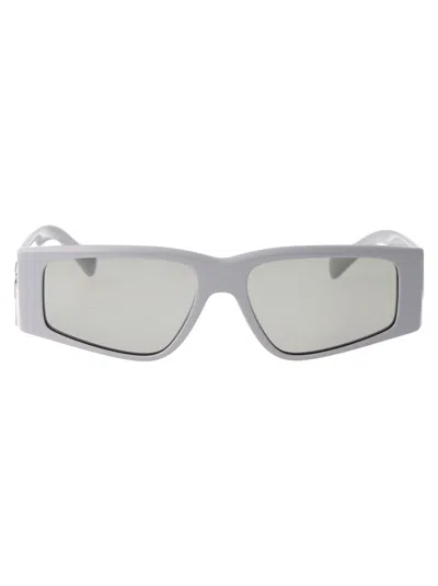 Dolce & Gabbana Light Grey Acetate Sunglasses In Gray