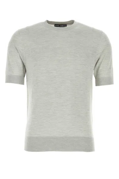 Dolce & Gabbana Light Grey Cotton T-shirt