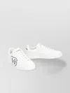Dolce & Gabbana Canvas Sneakers With Round Toe And Rubber Sole In White
