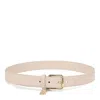 Dolce & Gabbana Light Pink Calfskin Belts In Neutral