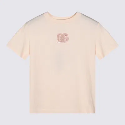 Dolce & Gabbana Kids' Light Pink Cotton T-shirt