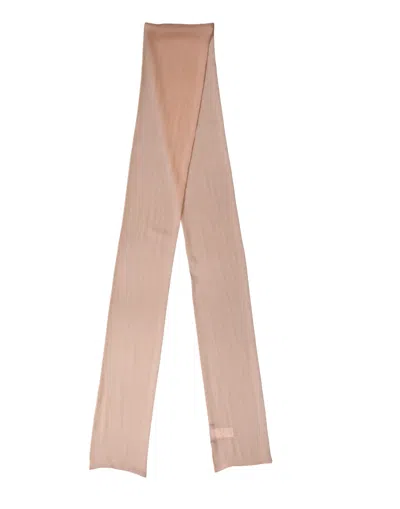 Dolce & Gabbana Light Pink Silk Sash Wrap Foulard 291cm X 19cm  Women's Scarf In Brown