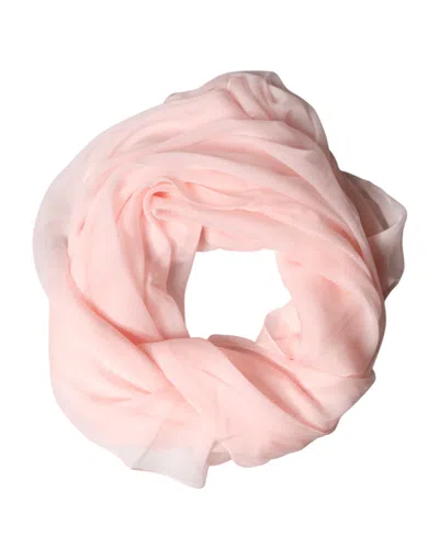 Dolce & Gabbana Light Pink Stole Silk Neck Wrap Shawl  Men's Scarf
