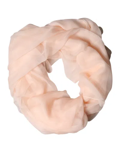 Dolce & Gabbana Light Pink Stole Silk Neck Wrap Shawl  Men's Scarf