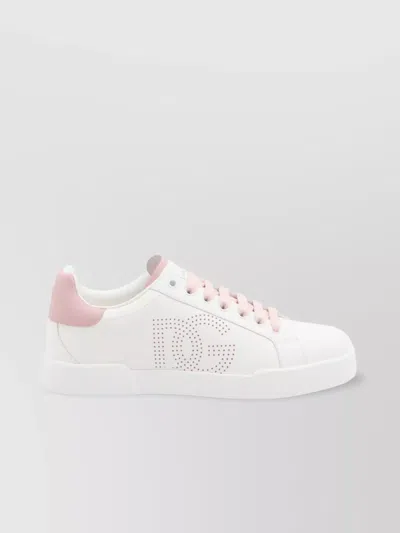Dolce & Gabbana Light Strobel Sneakers From Portofino In White