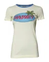Dolce & Gabbana Yellow Havanity Round Neck Tee Cotton T-shirt