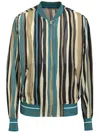 Dolce & Gabbana Multicolor Viscose Stripes Full Zip Jacket