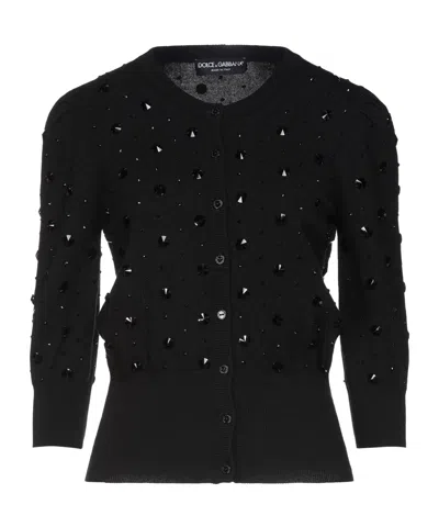 Dolce & Gabbana Lightweight Cashmere Knit Sweater In Black