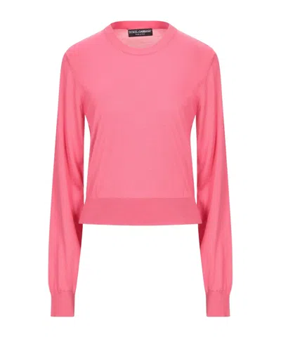 Dolce & Gabbana Lightweight Knit Jumper In Pink