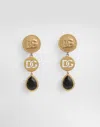 Dolce & Gabbana Like A Virgin Logo Clip Earrings In Gold