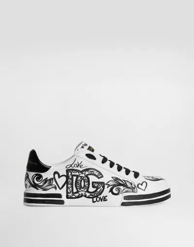Dolce & Gabbana Limited Edition Portofino Light Sneaker In Animal Print