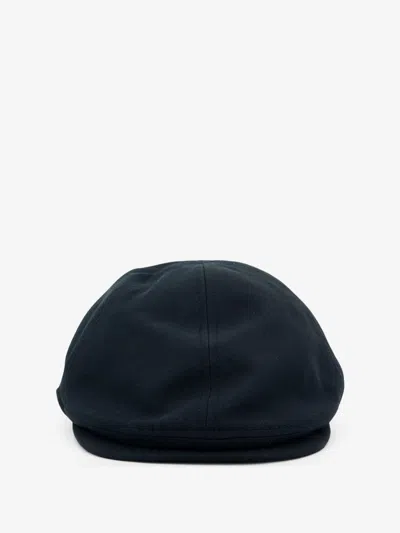 Dolce & Gabbana Linen And Cotton Flat Cap In Blue