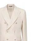 Dolce & Gabbana Linen Beige Double Breasted Jacket