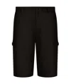 Dolce & Gabbana Black Bermuda Shorts With Pockets In Linen Man In Black
