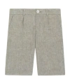 Dolce & Gabbana Linen Bermuda Shorts In Gray