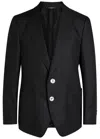 Dolce & Gabbana Linen Blazer In Black