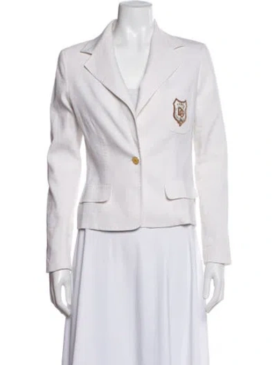 Pre-owned Dolce & Gabbana Linen Blazer In Multicolor