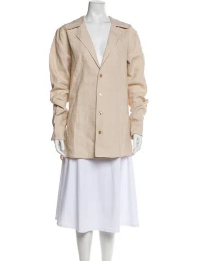 Pre-owned Dolce & Gabbana Linen Blazer In Neutral