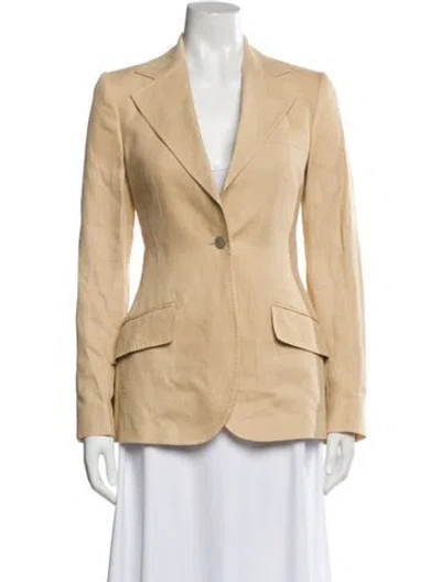 Pre-owned Dolce & Gabbana Linen Blazer In Neutral