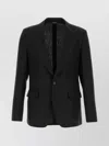 Dolce & Gabbana Linen Blazer With Front Pockets And Long Sleeves