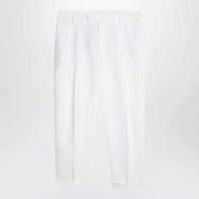 DOLCE & GABBANA DOLCE & GABBANA LINEN-BLEND TROUSERS