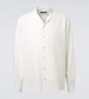 Dolce & Gabbana Linen Canvas Bowling Shirt In White