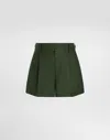 Dolce & Gabbana Linen Fabric Shorts With Double Darts In Green