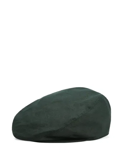 Dolce & Gabbana Linen Flat Cap In Green