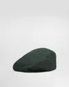 Dolce & Gabbana Linen Flat Cap In Green