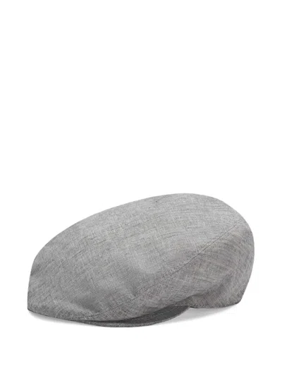 Dolce & Gabbana Linen Hat In Gray