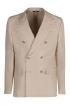 Dolce & Gabbana Linen Jacket In Beige