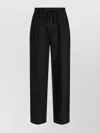 Dolce & Gabbana Drawstring Elastic Waist Casual Pants In Black