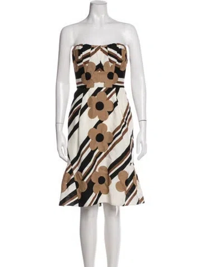 Pre-owned Dolce & Gabbana Linen Mini Dress In Neutral