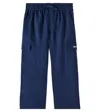 Dolce & Gabbana Bestickte Cargohose Aus Leinen In Blau