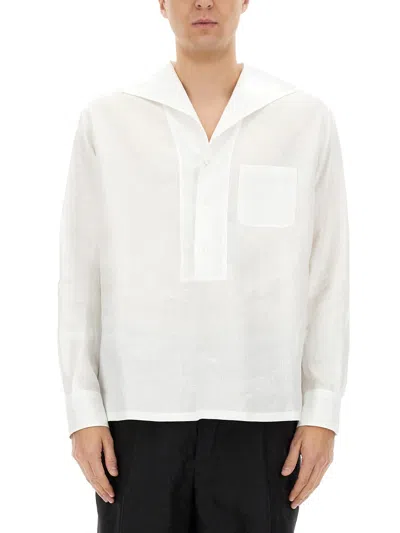 Dolce & Gabbana Linen Shirt In White