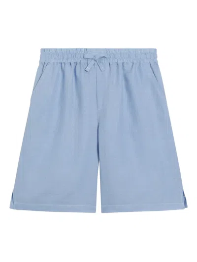 Dolce & Gabbana Kids' Linen Shorts In Blue