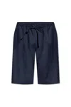 Dolce & Gabbana Bermuda-shorts Aus Leinen In Blue