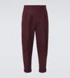 Dolce & Gabbana Linen Fabric Pants In Brown