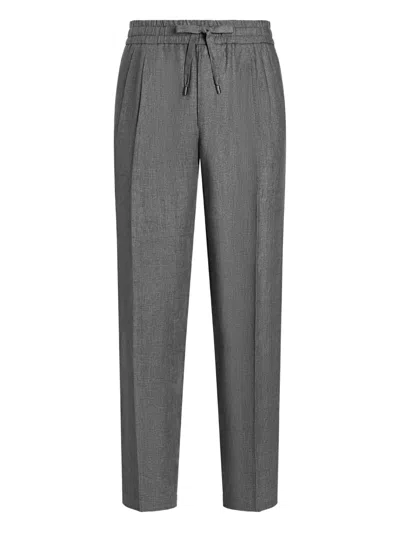 Dolce & Gabbana Washed Linen Canvas Jogging Trousers
