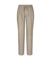 Dolce & Gabbana Linen Track Pants In Nude