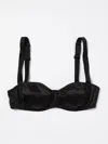 Dolce & Gabbana Balconette Bra With Adjustable Straps And Scalloped Edges In Schwarz