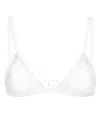 Dolce & Gabbana Lace And Tulle Triangle Bra In White