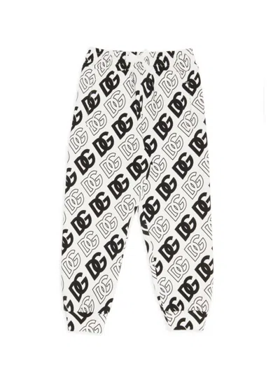 Dolce & Gabbana Kids' Little Boy's & Boy's Logo Sweatpants In White