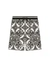 Dolce & Gabbana Majolica-print Shorts In Black