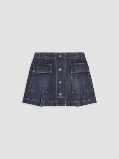 Dolce & Gabbana Little Girl's & Girl's Denim Mini Skirt In Blue