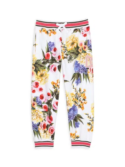 Dolce & Gabbana Babies' Little Girl's & Girl's Floral Sweatpants In Neutral
