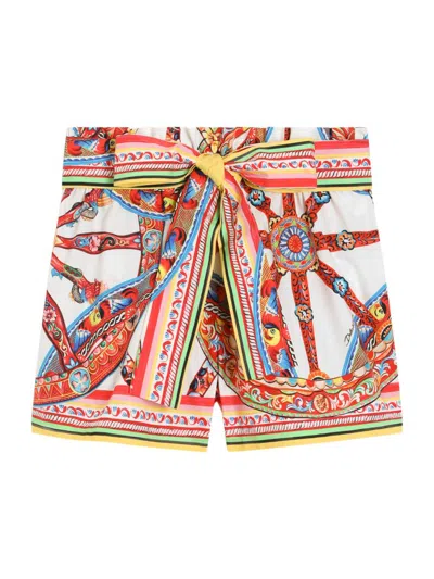 Dolce & Gabbana Little Girl's Printed Tie Shorts