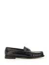 Dolce & Gabbana Dg Medallion Leather Classic Loafers In Black