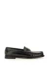 Dolce & Gabbana Dg Medallion Leather Classic Loafers In Black