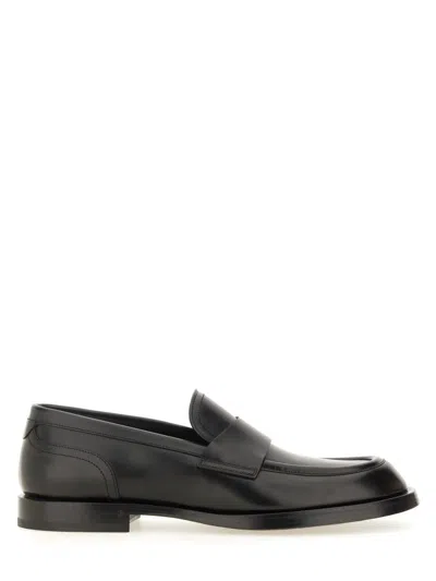 Dolce & Gabbana Loafer With Logo In Black